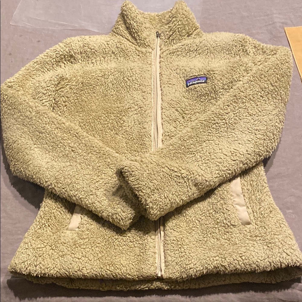 Patagonia Cream Teddy Jacket Plush Sherpa Fleece